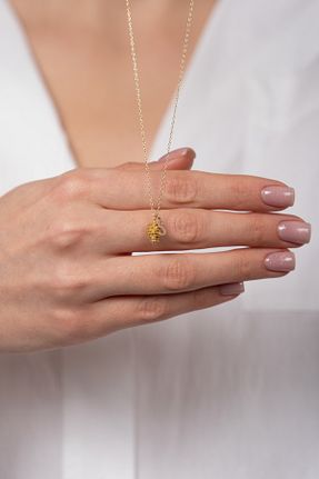 گردنبند نقره صورتی زنانه 925 عیار HomSilverjewelry - کد 734404550