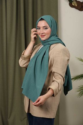 شال سبز زنانه پنبه (نخی) کد 771423982