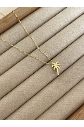 گردنبند نقره طلائی زنانه 925 عیار Sade Accessory - کد 771292058