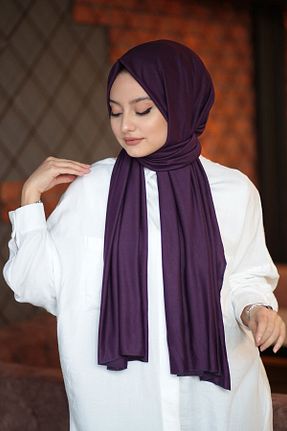 شال بنفش زنانه ویسکون Hi trend - کد 116185247