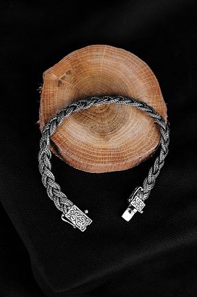 دستبند نقره رنگی مردانه 925 عیار ENCİLİ SİLVER - کد 771685694