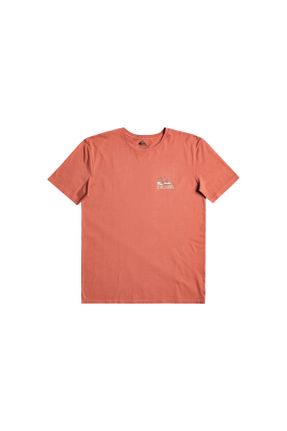 تی شرت نارنجی مردانه Fitted یقه گرد کد 694927003