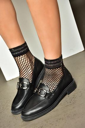 کفش کلاسیک مشکی زنانه چرم مصنوعی Fox Shoes - کد 770293855