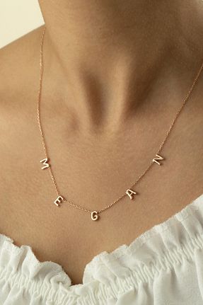 گردنبند نقره صورتی زنانه 925 عیار Lieza - کد 770382174