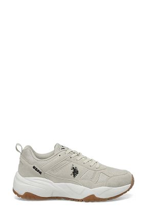 کفش اسنیکر بژ زنانه بند دار U.S. Polo Assn. - کد 770691157