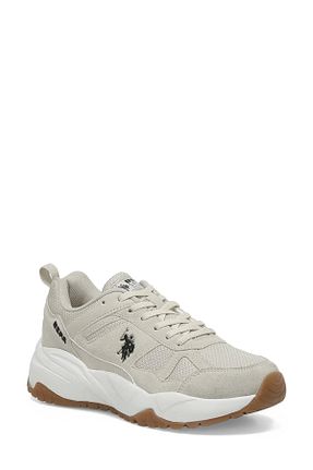 کفش اسنیکر بژ زنانه بند دار U.S. Polo Assn. - کد 770691157