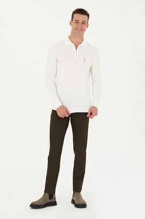 شلوار خاکی مردانه پنبه - الاستین U.S. Polo Assn. - کد 770932243