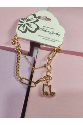 دستبند جواهر طلائی زنانه کد 770974509