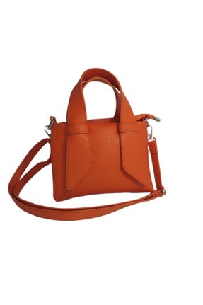 کیف دوشی نارنجی زنانه چرم مصنوعی کد 770991502