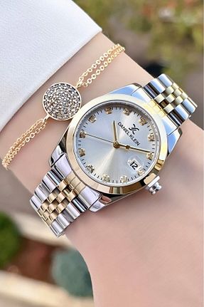 ساعت مچی طلائی زنانه 26-30 میلی متر Daniel Klein - کد 771053903