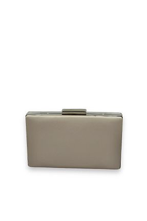 کیف مجلسی بژ زنانه چرم لاکی Biçanta - کد 771314773