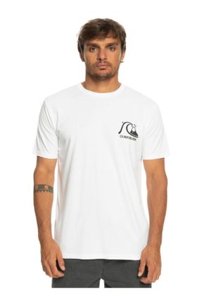 تی شرت سفید مردانه رگولار پنبه (نخی) کد 680219728