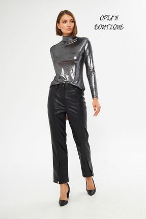 بلوز طوسی زنانه ساده LAMANTE - کد 771663665