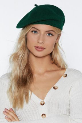 کلاه پشمی سبز زنانه پشمی کد 139950454