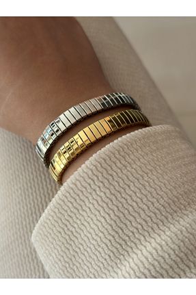 دستبند استیل (فولاد) رنگی زنانه استیل ضد زنگ Ladies&Gentlemen - کد 766874081