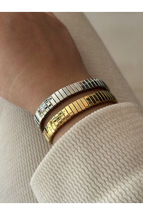 دستبند استیل (فولاد) رنگی زنانه استیل ضد زنگ Ladies&Gentlemen - کد 766874081