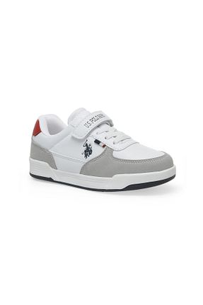 کفش اسنیکر سفید مردانه چسبی U.S. Polo Assn. - کد 739005317