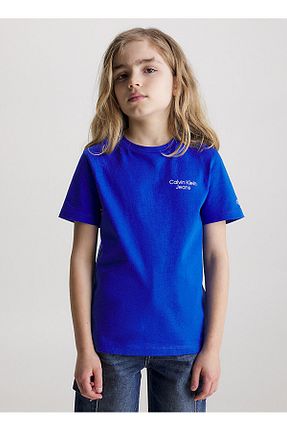 پیراهن آبی بچه گانه رگولار Calvin Klein - کد 772488648
