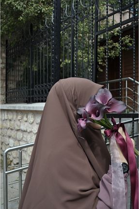 روسری قهوه ای İpek Vual HATİCEATABEYLİBUTİK - کد 759550019