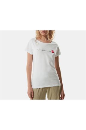 تی شرت سفید زنانه رگولار کد 84131143