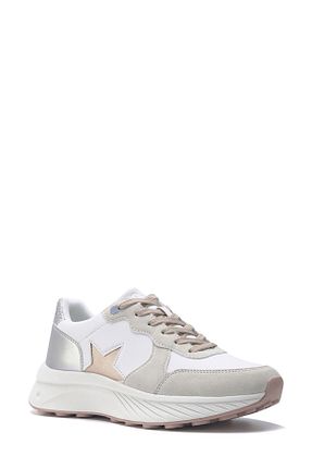کفش اسنیکر سفید زنانه بند دار Nine West - کد 772414754