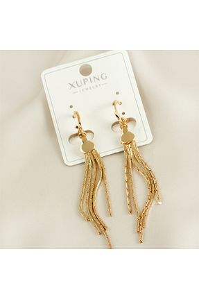 گوشواره جواهر طلائی لزران Genel Markalar - کد 772632279
