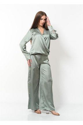 بلوز سبز زنانه ساده Nuseel - کد 703467228