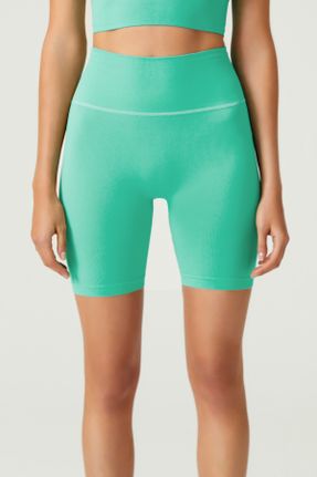 ساق شلواری سبز زنانه بافتنی پلی آمید Fitted فاق بلند کد 772024852