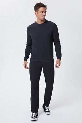سوئیشرت طوسی مردانه ساده Lee Cooper - کد 358352197