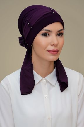 کلاه شنای اسلامی بنفش زنانه کد 215076035