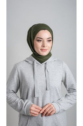 شال خاکی زنانه ویسکون HÜRREM BONE - کد 347616061