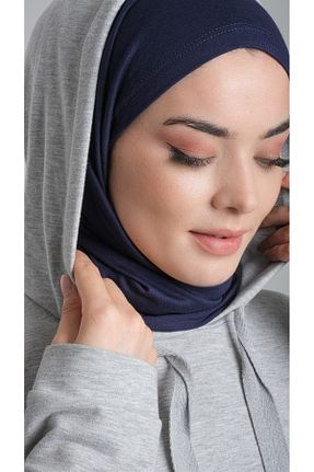 شال سرمه ای زنانه ویسکون HÜRREM BONE - کد 347612194