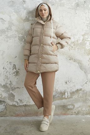 کاپشن حجاب بژ زنانه پلی استر InStyle - کد 772270700