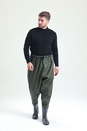 بوت / نیم بوت خاکی مردانه چرم مصنوعی T Rain - کد 772563159
