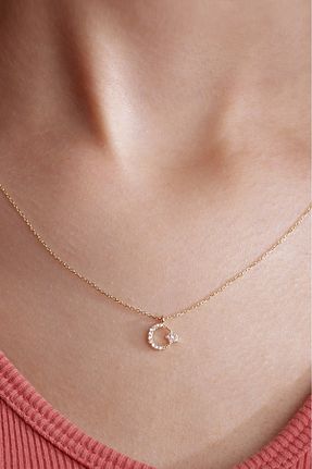 گردنبند طلا زرد زنانه 14 عیار myorogold - کد 770010718