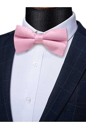 پاپیون صورتی مردانه ساتن Trenderrs - کد 772582964