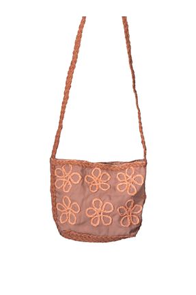 کیف پستچی بژ زنانه پارچه ای Kavshak - کد 88754963