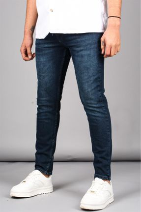 شلوار جین سرمه ای مردانه پاچه تنگ اسلیم استاندارد کد 662656801