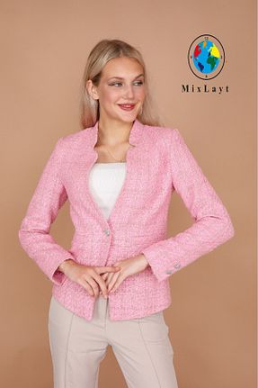 کلاه و ابایا صورتی زنانه پلی استر Mixlayt - کد 772496167