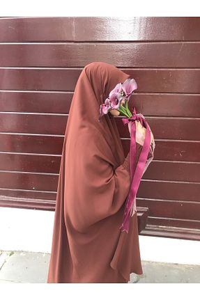 کلاه و ابایا قهوه ای زنانه بافتنی HATİCEATABEYLİBUTİK - کد 759554339