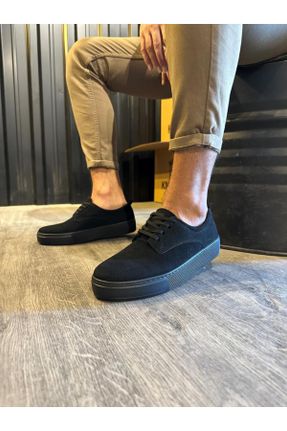 کفش کژوال مشکی مردانه چرم مصنوعی پاشنه کوتاه ( 4 - 1 cm ) پاشنه ساده کد 55746759