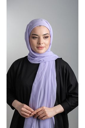 شال بنفش زنانه شیفون کد 348207291