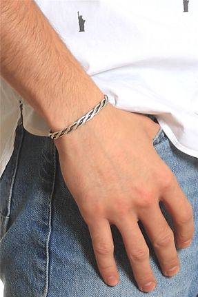 دستبند جواهر قهوه ای مردانه فلزی LABALABA - کد 772274600