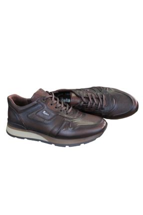 کفش کژوال قهوه ای مردانه چرم طبیعی پاشنه کوتاه ( 4 - 1 cm ) پاشنه ساده کد 772343051