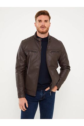 کاپشن قهوه ای مردانه پلی اورتان LC Waikiki - کد 772481144