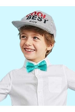 پاپیون فیروزه ای بچه گانه ساتن Trenderrs - کد 772603646