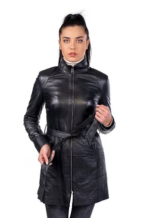 لباس مشکی زنانه بافتنی BATU DERİ - کد 98517410