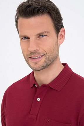تیشرت زرشکی مردانه رگولار Pierre Cardin - کد 96946480