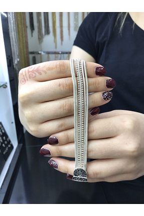 دستبند نقره سفید زنانه 925 عیار Midyat Artuklu Gümüşçülük - کد 98830034