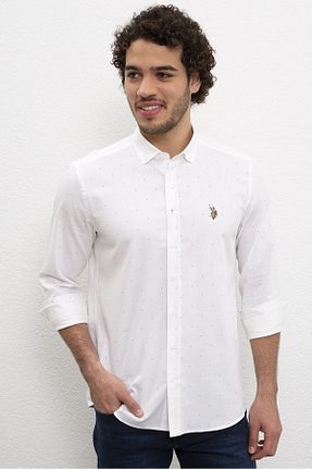 پیراهن آبی مردانه اسلیم U.S. Polo Assn. - کد 35305091